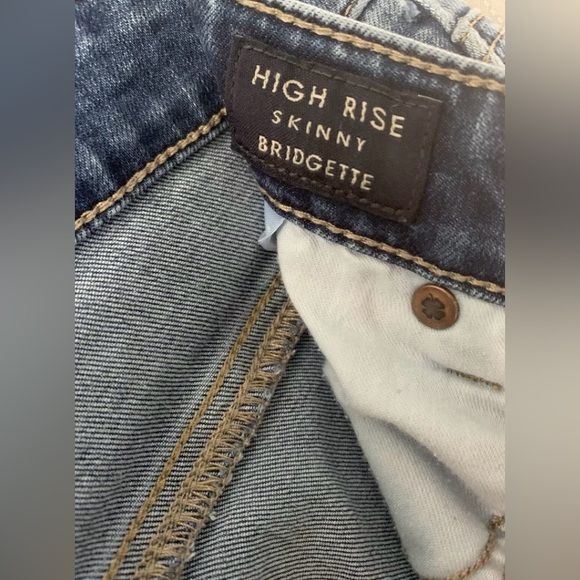 Lucky Brand Jeans Womens 4/27 Blue High Rise Bridgette Skinny Buttons Fly Denim. - Picture 6 of 10